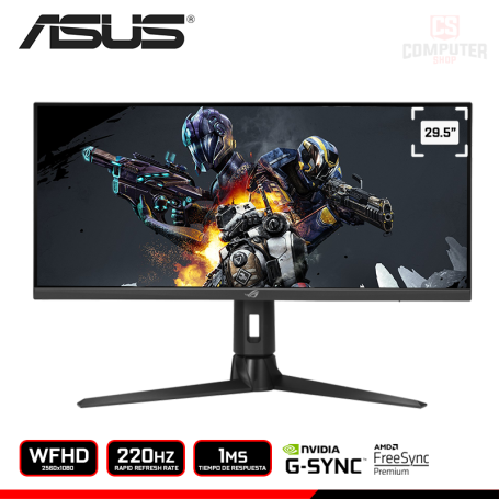 MONITOR ASUS ROG STRIX XG309CM 29.5" WFHD 2560x1080/220HZ/1MS/FREESYNC PREMIUM/COMPATIBLE NVIDIA G-SYNC