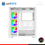 CASE ANTRYX FX650 WHITE ARGB SIN FUENTE VIDRIO TEMPLADO MID TOWER