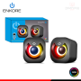 PARLANTE ENKORE BRAIN ENS 301 RGB BLACK GAMER SOUND 2.0 CONEXIÓN JACK 3.5MM