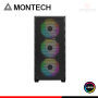 CASE MONTECH AIR 903 MAX BLACK ARGB SIN FUENTE VIDRIO TEMPLADO MID TOWER