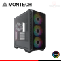 CASE MONTECH AIR 903 MAX BLACK ARGB SIN FUENTE VIDRIO TEMPLADO MID TOWER