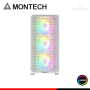 CASE MONTECH AIR 903 MAX WHITE ARGB SIN FUENTE VIDRIO TEMPLADO MID TOWER