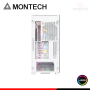 CASE MONTECH AIR 903 MAX WHITE ARGB SIN FUENTE VIDRIO TEMPLADO MID TOWER