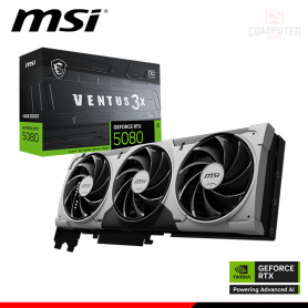 TARJETA DE VIDEO MSI GEFORCE RTX 5080 16GB GDDR7 256BITS VENTUS 3X OC PLUS (PN:912-V531-030)