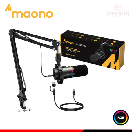 MICRÓFONO MAONO PD200XS BLACK USB/XLR DYNAMIC CON BRAZO ARTICULADO