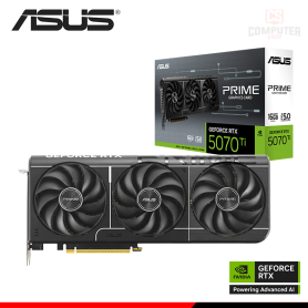 TARJETA DE VIDEO ASUS GEFORCE RTX 5070Ti 16GB GDDR7 256BITS PRIME (PN:90YV0MF1-M0AA00)