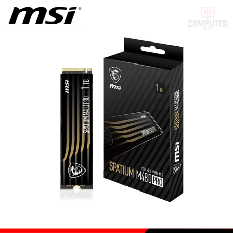 SSD 1TB MSI SPATIUM M480 PRO NVMe M.2 2280 Pcie GEN 4.0x4