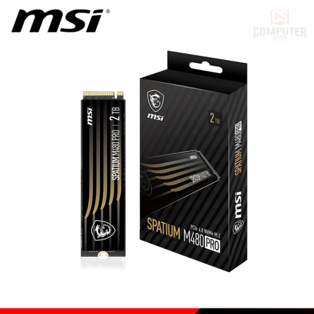SSD 2TB MSI SPATIUM M480 PRO NVMe M.2 2280 Pcie GEN 4.0x4 (PN:S78-440Q600-P83)