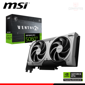 TARJETA DE VIDEO MSI GEFORCE RTX 5060Ti 8GB GDDR7 128BITS VENTUS 2X OC PLUS (PN:912-V536-024)