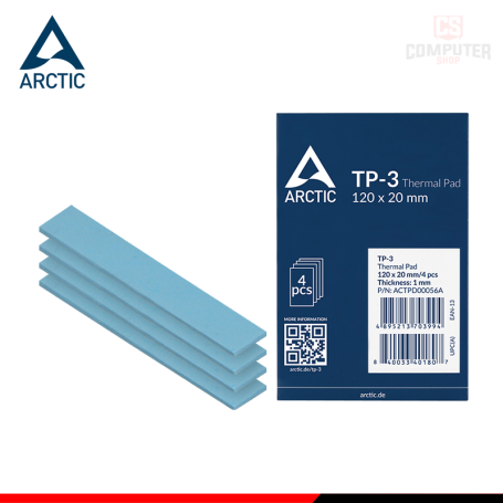 THERMAL PAD ARCTIC TP-3 4PCS 120x20x1.0mm (PN:ACTPD00056A)