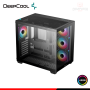 CASE DEEPCOOL CG530 4F ARGB BLACK SIN FUENTE VIDRIO TEMPLADO MID TOWER