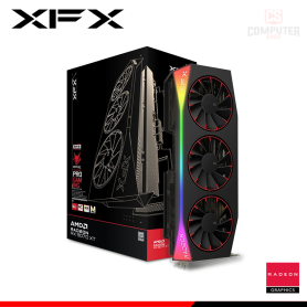 TARJETA DE VIDEO XFX MERCURY AMD RADEON RX 9070 XT 16GB GDDR6 256BITS MAGNETIC RGB OC (PN:RX-97TMARGB9)