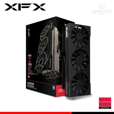 TARJETA DE VIDEO XFX SWIFT AMD RADEON RX 9070 XT 16GB GDDR6 256BITS TRIPLE FAN GAMING (PN:RX-97TSWF3B9)