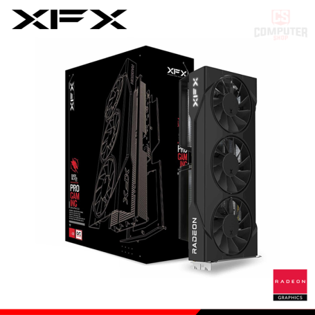 TARJETA DE VIDEO XFX SWIFT AMD RADEON RX 9060 XT 16GB GDDR6 128BITS TRIPLE FAN GAMING OC (PN:RX-96TS316B7)