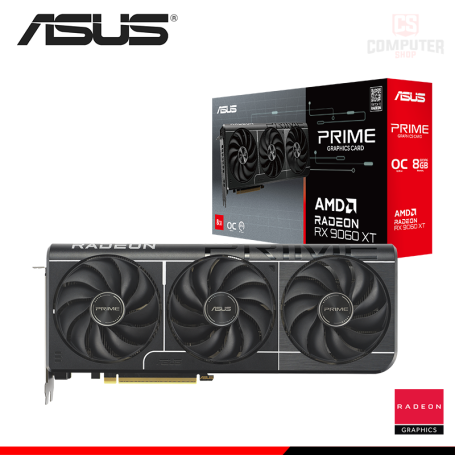 TARJETA DE VIDEO ASUS PRIME RX 9060 XT 8GB GDDR6 128BITS OC EDITION (PN:90YV0MI0-M0AA00)