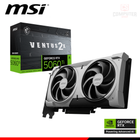 TARJETA DE VIDEO MSI GEFORCE RTX 5060Ti 8GB GDDR7 128BITS VENTUS 2X PLUS (PN:912-V536-051)