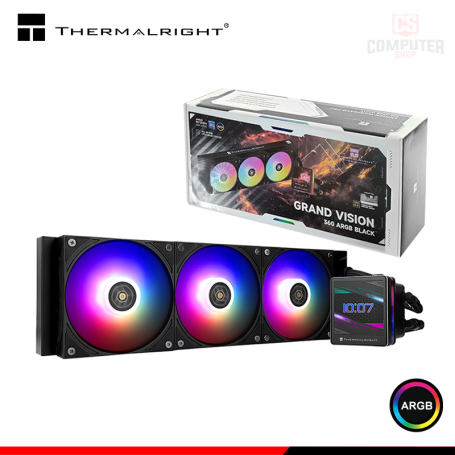 THERMALRIGHT GRAND VISION 360 BLACK ARGB COOLER CPU REFRIGERACION LIQUIDA COMPATIBLE AMD/INTEL
