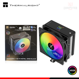 THERMALRIGHT ASSASSIN X 120 R DIGITAL ARGB BLACK COOLER CPU REFRIGERACION AIRE COMPATIBLE AMD/INTEL (PN:ACFRE00122A)
