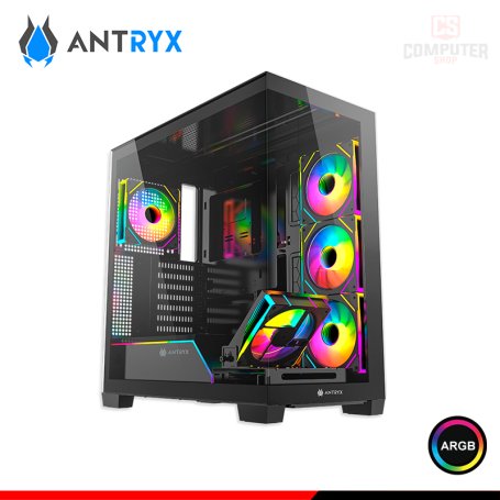 CASE ANTRYX FX 850 PRO BLACK ARGB SIN FUENTE VIDRIO TEMPLADO MID TOWER (PN:AC-FX850KP)