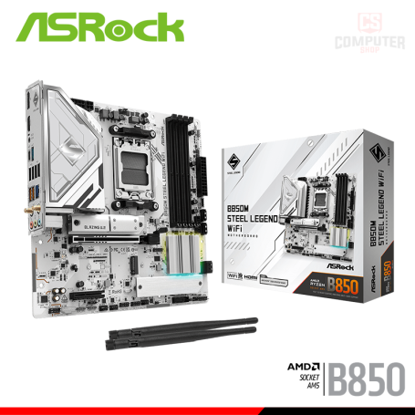 PLACA ASROCK B850M STEEL LEGEND WIFI M.ATX DDR5 AMD AM5