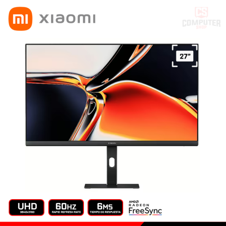 MONITOR XIAOMI A27Ui 27" UHD 3840x2160/60HZ/6MS/AMD RADEON FREESYNC