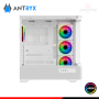 CASE ANTRYX FX830 INFINITY WHITE ARGB SIN FUENTE VIDRIO TEMPLADO MID TOWER