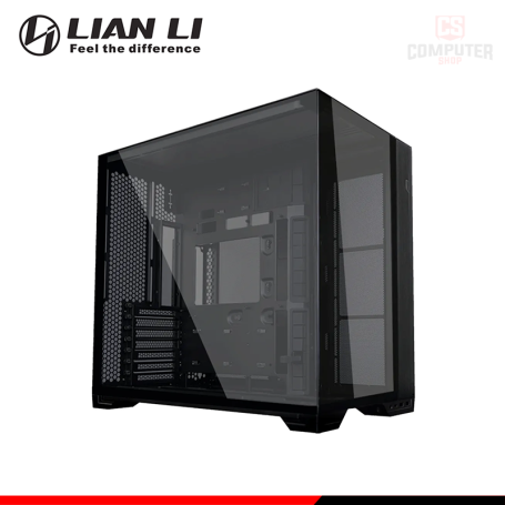 CASE LIAN LI O11 VISION COMPACT BLACK SIN FUENTE VIDRIO TEMPLADO MID TOWER (PN:O11VPX)