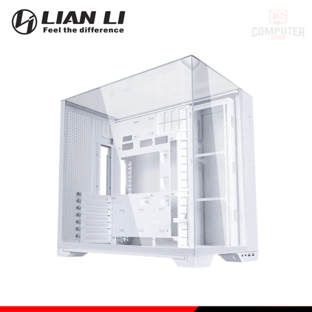 CASE LIAN LI O11 VISION COMPACT WHITE SIN FUENTE VIDRIO TEMPLADO MID TOWER (PN:O11VPW)