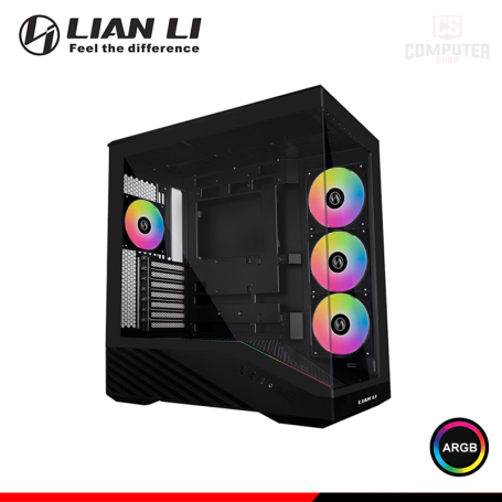 CASE LIAN LI VECTOR V100R ARGB BLACK SIN FUENTE VIDRIO TEMPLADO MID TOWER (PN:V100RX)