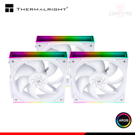 COOLER PARA CASE THERMALRIGHT TL-M12QW X3 WHITE ARGB 120MM PACKx3