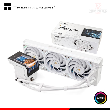 THERMALRIGHT WONDER VISION 360 UB ARGB WHITE COOLER CPU REFRIGERACION LIQUIDA COMPATIBLE AMD/INTEL
