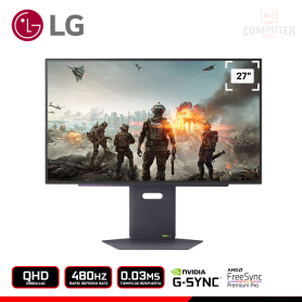 MONITOR LG ULTRAGEAR OLED 27GX790A-B 27" QHD 2560x1440/480HZ/0.03MS/FREESYNC PREMIUM PRO/COMPATIBLE NVIDIA G-SYNC