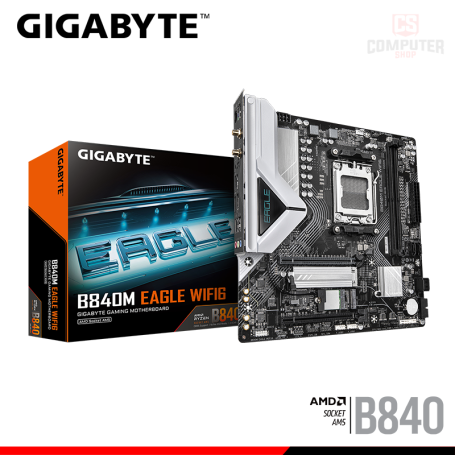 PLACA GIGABYTE B840M EAGLE WIFI6 M.ATX DDR5 AMD AM5 (PN:9MB84MELW-00-G10)