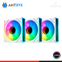KIT COOLER PARA CASE ANTRXY IF-120 INFINITY WHITE ARGB 120MMx3 + CONTROLADOR (PN:AKK-IF120WX3C)