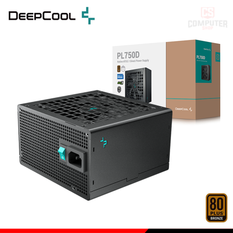 FUENTE DE PODER DEEPCOOL PL750D BLACK 750W 80 PLUS BRONZE (PN:R-PL750D-FC0B-US-V2)
