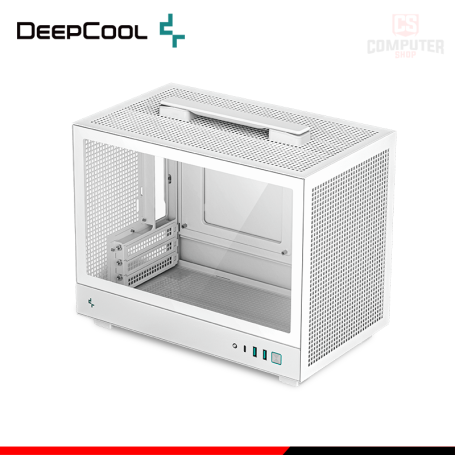 CASE DEEPCOOL CH160 WHITE SIN FUENTE VIDRIO TEMPLADO MINI ITX (PN:R-CH160-WHNGI0-G-1)