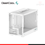 CASE DEEPCOOL CH160 WHITE SIN FUENTE VIDRIO TEMPLADO MINI ITX (PN:R-CH160-WHNGI0-G-1)