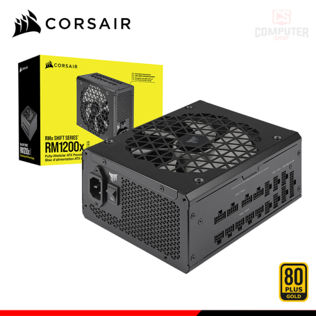 FUENTE DE PODER CORSAIR RM1200X SHIFT 1200W BLACK 80 PLUS GOLD FULL MODULAR (PN:CP-9020254-NA)