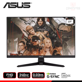 MONITOR ASUS TUF GAMING VG279QM5A 27" FHD 1920x1080/240HZ/0.03MS/FREESYNC PREMIUM/COMPATIBLE NVIDIA G-SYNC (PN:90LM0B80-B011I1)