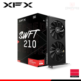 TARJETA DE VIDEO XFX SPEEDSTER SWFT 210 AMD RADEON RX 7600 8GB GDDR6 128BITS (PN:RX-76PSWFTFY)