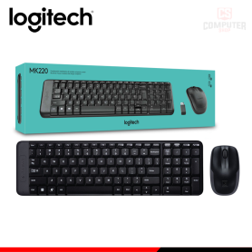 KIT LOGITECH MK220 WIRELESS BLACK TECLADO + MOUSE (PN:920-004430)
