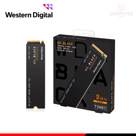 SSD 2TB WESTERN DIGITAL SN850X BLACK NVMe M.2 2280 PCIe Gen4 x4