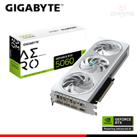 TARJETA DE VIDEO GIGABYTE GEFORCE RTX 5060 8GB GDDR7 128BITS AERO OC (PN:9VN5060AO-00-G10)