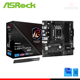 PLACA ASROCK B760M PG LIGHTNING WIFI M.ATX DDR5 LGA 1700