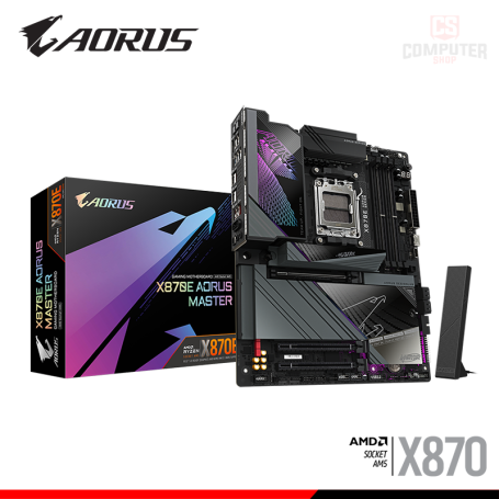 PLACA AORUS X870E MASTER ATX DDR5 AMD AM5 (PN:9MX87EMSR-00-G10)