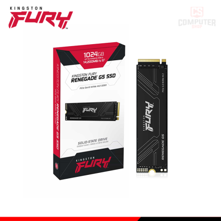 SSD 1TB KINGSTON FURY RENEGADE G5 NVMe M.2 2280 Pcie 5.0 (PN:SFYR2S)