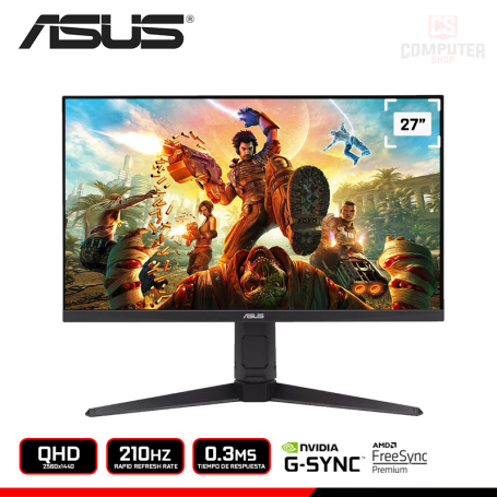 MONITOR ASUS TUF GAMING VG27AQL5A 27" QHD 2560x1440/210HZ/0.3MS/FREESYNC PREMIUM/COMPATIBLE NVIDIA G-SYNC (PN:90LM0BM0-B013I1)