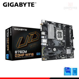 PLACA GIGABYTE B760M D3HP WIFI6 M.ATX DDR5 LGA 1700 (PN:9MB76M3PW-00-G10)