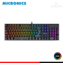 KIT MICRONICS MIRAGE GTX 2003 BLACK RGB TECLADO + AUDIFONO + MOUSE