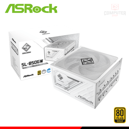 FUENTE DE PODER ASROCK SL-850GW 850W WHITE 80 PLUS GOLD MODULAR (90-UXS085-GFUABA)